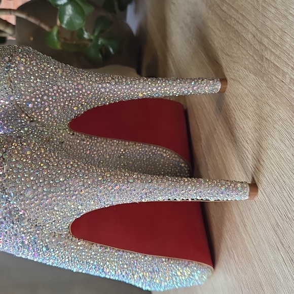 Crystal Covered Platform Stilettos - Picture 8 of 13